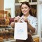 100 Pack White Gift Bags 8x4.25x10.5 Inch Kraft Paper Bags with Handles Bulk Craft Bag Medium Size for Wending Birthday Party Favor Retail Merchandise Bag